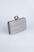 Sac de Soirée Luxe Coupe Au Laser Platine SH830