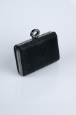 Sac de Soirée Luxe Coupe Au Laser Noir SH830