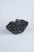 Sac de Soirée Luxe Squameuse Noir-Argent SH831