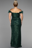 Robe de Soirée Grande Taille Longue Squameuse Émeraude ABU3193