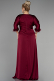 Robe de Soirée Grande Taille Longue Satin Couleur Cerise ABU3367