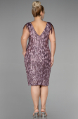 Robe De Invitation Grande Taille Midi Poudre ABK1873