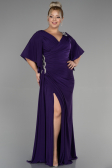 Robe Grande Taille Longue Violet ABU3173
