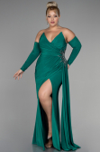 Robe de Soirée Grande Taille Longue Vert ABU3352