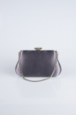 Sac de Soirée Luxe Satin Anthracite SH834