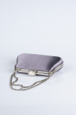 Sac de Soirée Luxe Satin Anthracite SH834