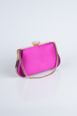 Sac de Soirée Luxe Satin Fushia SH834