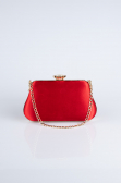Sac de Soirée Luxe Satin Rouge SH834