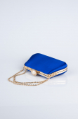 Sac de Soirée Luxe Satin Bleu Saxe SH834