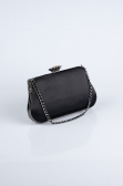 Sac de Soirée Luxe Satin Noir SH834