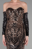 Robe Queue de Poisson Longue Noir ABU3396