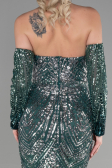 Robe Queue de Poisson Longue Émeraude ABU3396