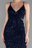 Robe de Soirée Courte Bleu Marine ABK1541