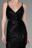 Robe de Soirée Courte Noir ABK1541