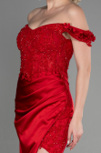 Robe de Soirée Longue Rouge ABU3384