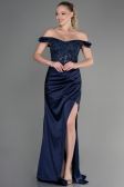 Robe de Soirée Longue Bleu Marine ABU3384