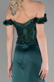 Robe de Soirée Longue Émeraude ABU3384