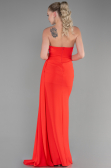Robe de Soirée Longue Corail ABU3344