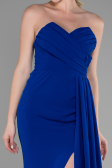 Robe de Soirée Longue Bleu Saxe ABU3344