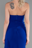 Robe de Soirée Longue Bleu Saxe ABU3344