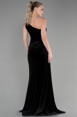 Robe de Soirée Longue Velours Noir ABU3365