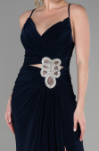 Robe de Soirée Longue Bleu Marine ABU3363