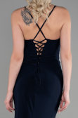Robe de Soirée Longue Bleu Marine ABU3363