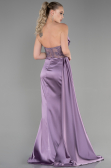 Robe De Soirée Satin Longue Lavande ABU3376