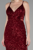 Robe de Soirée Courte Rouge Bordeaux ABK1541