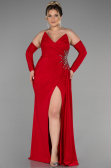 Robe de Soirée Grande Taille Longue Rouge ABU3352