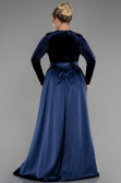 Robe De Soirée Grande Taille Longue Bleu Marine ABU2615