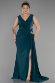 Robe Grande Taille Longue Émeraude ABU3438