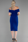 Robe de Cérémonie Midi Bleu Saxe ABK1902