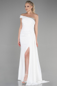 Robe Queue De Poisson Longue Blanc ABU3324