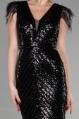 Robe de Soirée Longue Noir ABU881