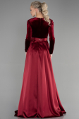 Robe De Soirée Longue Rouge Bordeaux ABU1523