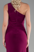 Robe De Soirée Longue Prune ABU2964