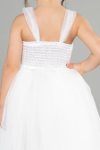 Robe de Soirée Enfants Longue Blanc ABU3031