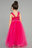 Robe De Soirée Enfants Longue Fushia ABU3031