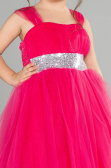 Robe De Soirée Enfants Longue Fushia ABU3031
