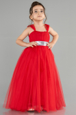 Robe de Soirée Enfants Longue Rouge ABU3031