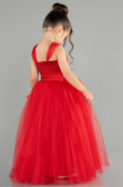 Robe de Soirée Enfants Longue Rouge ABU3031