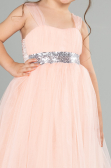 Robe De Soirée Enfants Longue Saumon ABU3031