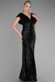 Robe Queue de Poisson Longue Noir ABU1481