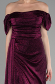 Robe De Soirée Longue Prune ABU2657