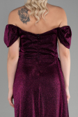 Robe De Soirée Longue Prune ABU2657