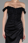 Robe de Soirée Longue Noir ABU3384