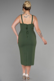 Robe De Invitation Grande Taille Midi Kaki ABK1882