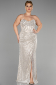 Robe Grande Taille Longue Squameuse Vison ABU3322