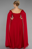 Robe Grande Taille Longue Mousseline Rouge ABU3464